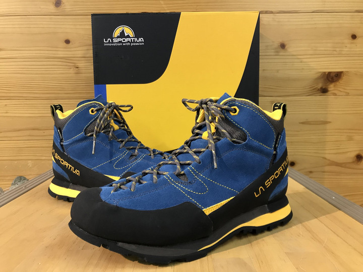 MENs 27.3cm  スポルティバ ボルダー エックス ミッド ゴアテックス BOULDER X MID GTX GORETEX アプローチシューズ SPORTIVA 17E BY Blue/Yellow ブルー系