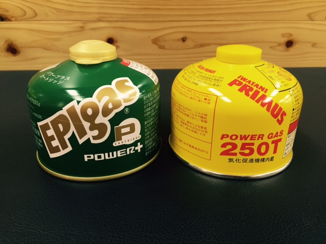 好日山荘 横浜西口店 : ガス缶の種類