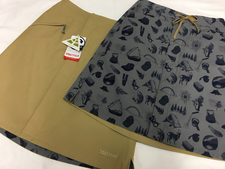 MARMOT - 新品XL  四角友里コラボ！大好評ヤマスカート ロング　ベージュ 新品XL 四角友里コラボ！大好評ヤマスカート ロング ベージュ
