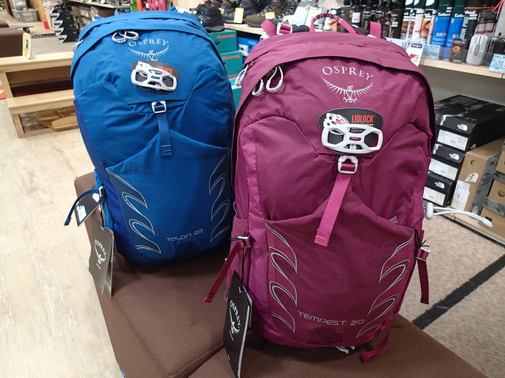 好日山荘 川崎ダイス店 : オスプレー タロン22、テンペスト20のご紹介！