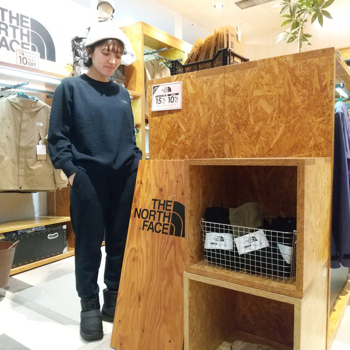 好日山荘 グランフロント大阪店 : 着心地抜群！ノースフェイスウール