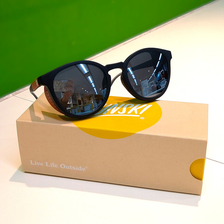 skygrayです CHERYL Sky Gray / Light Green Lens sunglasses《シェリル スカイ