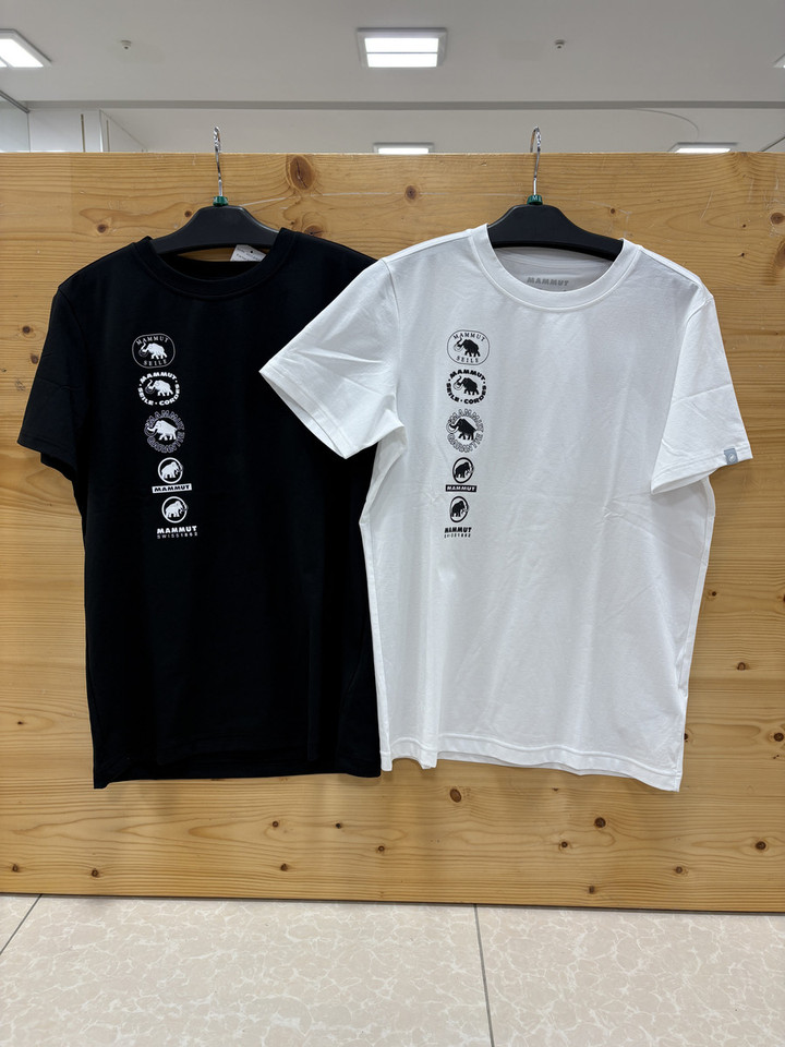 マムート　Tシャツ ２枚　QDロゴプリント　アジアXL ブラック、ホワイト　美品 楽天市場】マムート tシャツ メンズ mammut QD ロゴ プリント Tシャツ