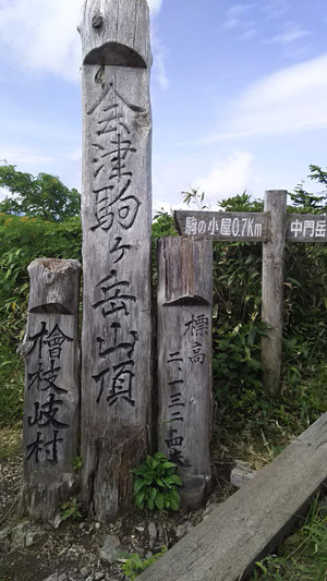Sanntyou 会津駒ケ岳の山頂に到着です
